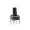 Black Passive Electronic Components Waterproof Tact Switch 6x6 With Copper Pin